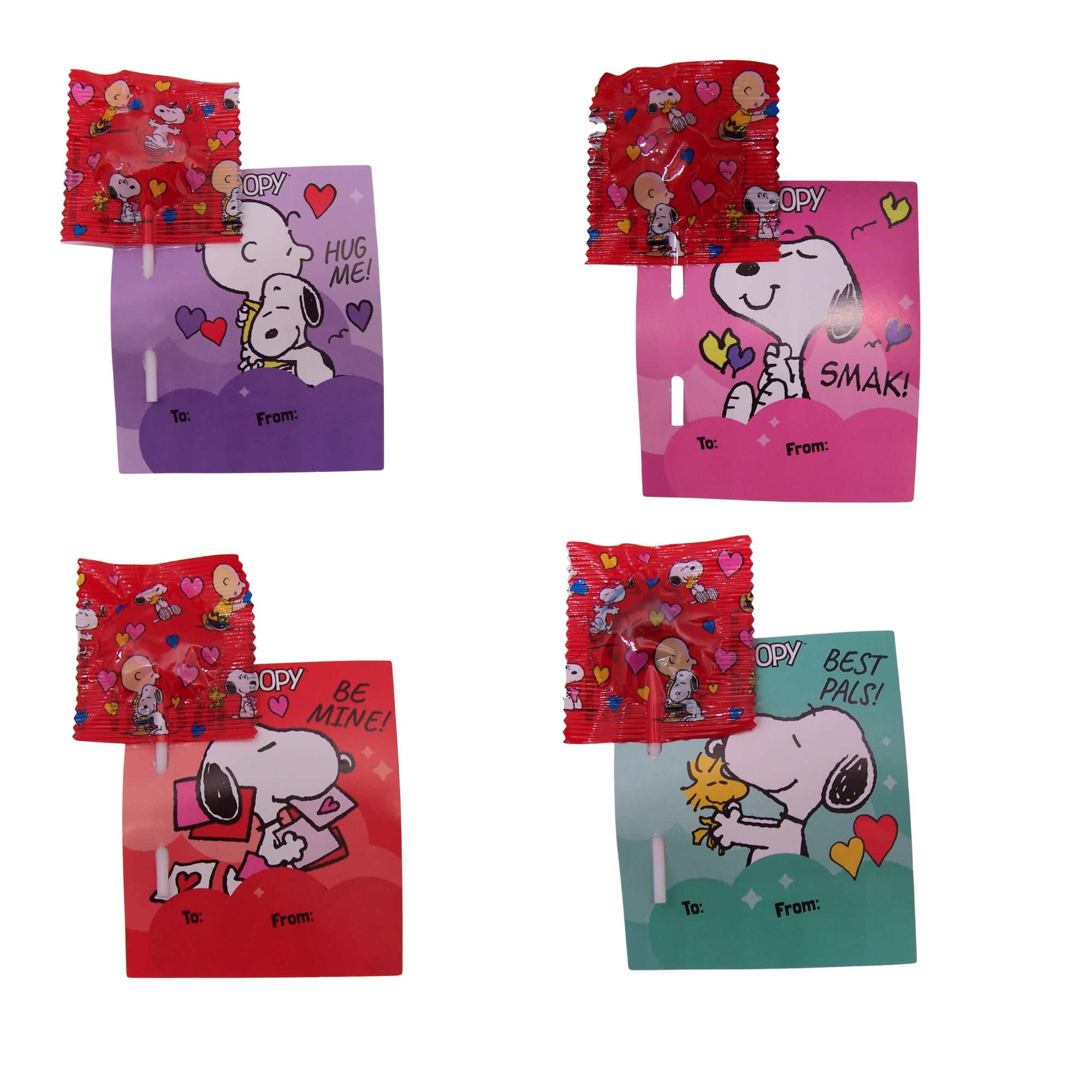 Peanuts Snoopy Valentine kit ideal for classroom exchanges and party favors