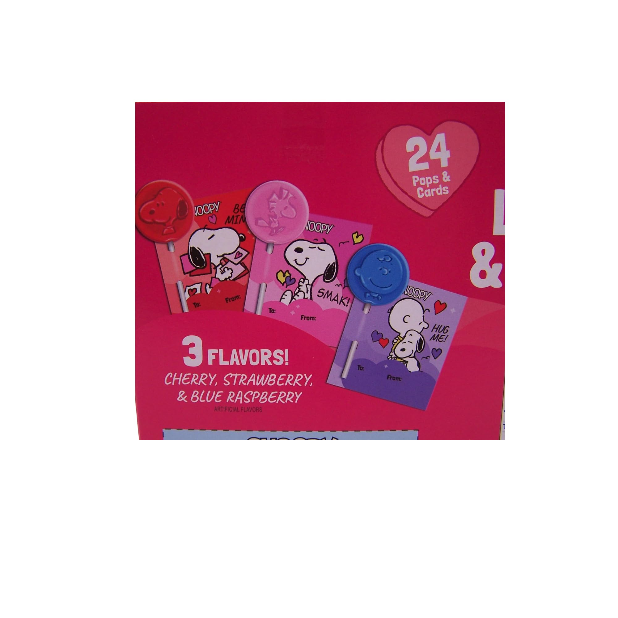 Cards securely hold lollipops with To/From spaces for quick distribution