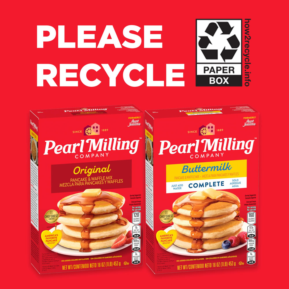 Pearl Milling Company original syrup bottle adds rich flavor to pancakes