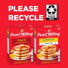 Pearl Milling Company original syrup bottle adds rich flavor to pancakes