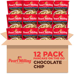 Pearl Milling Company pancake cups chocolate chip pack front for quick breakfasts