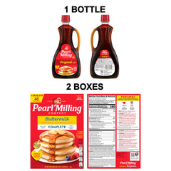 Pearl Milling Company pancake mix boxes ready for quick family breakfasts