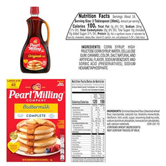 Pearl Milling Company pancake stack on plate with fluffy texture