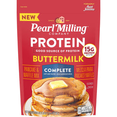 Pearl Milling Company protein pancake mix pouch front for a quick breakfast option.