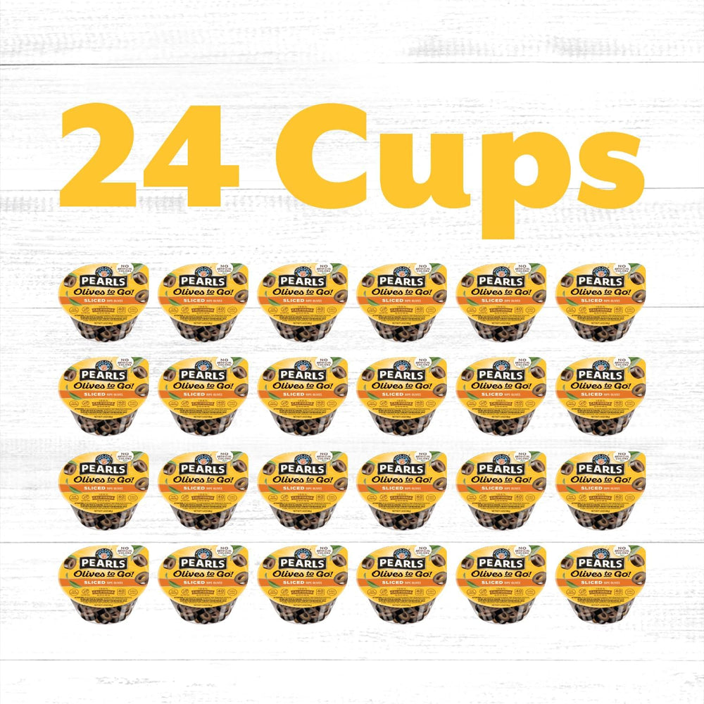 Pearls Olives liquid-free cups keep your pantry organized and grab-and-go handy