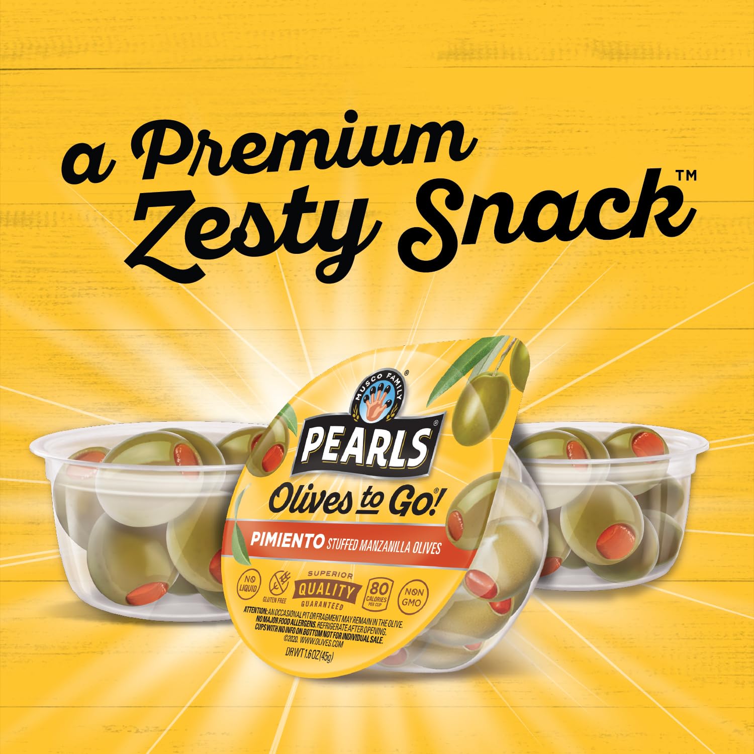 Pearls Olives To Go briny nutty flavor boosts lunch bowls