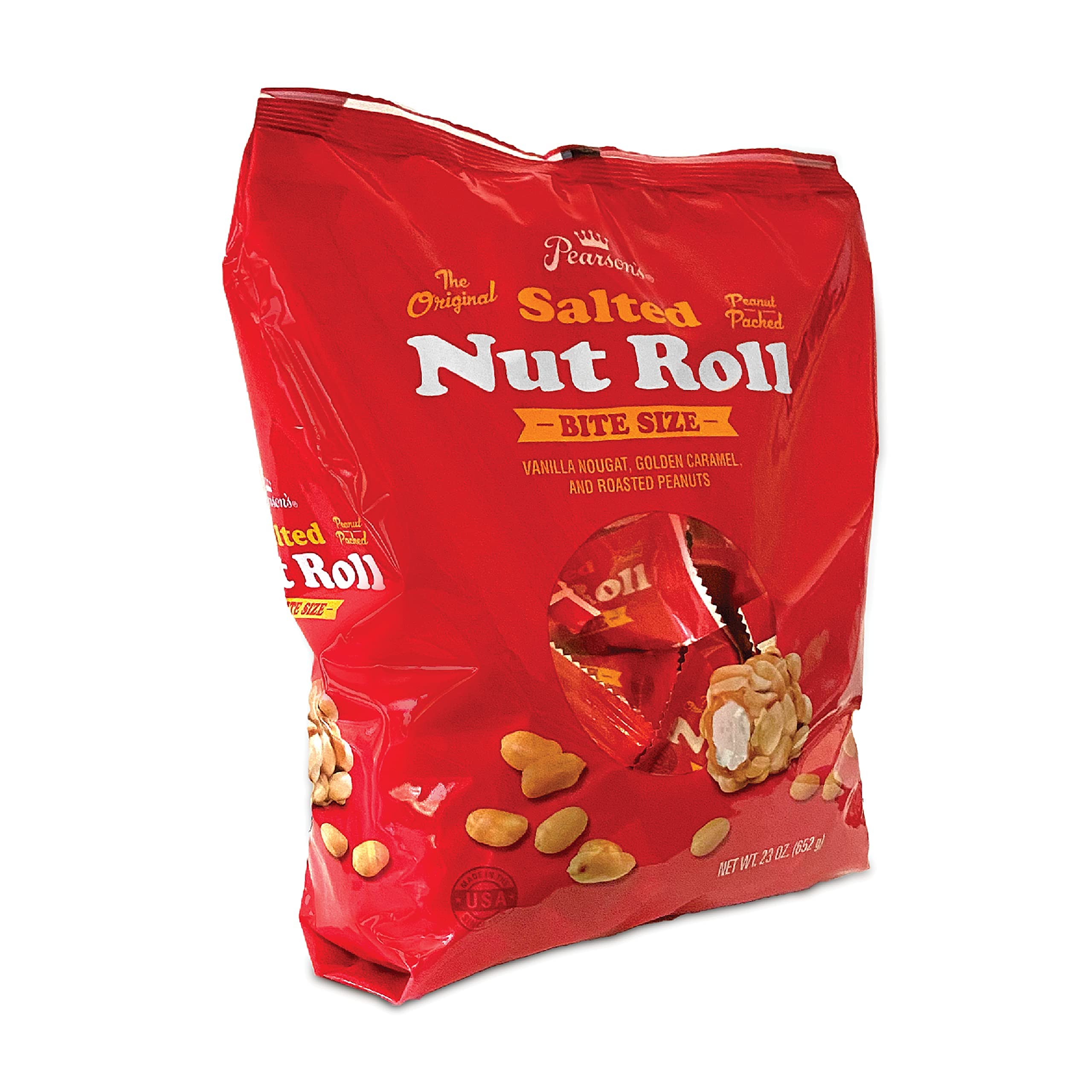 Pearson's Bite-Size Salted Nut Roll bulk bag for sharing