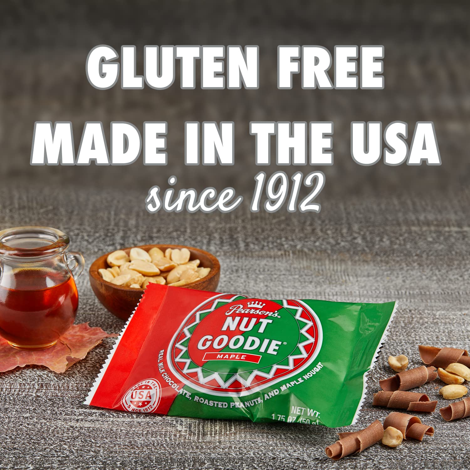 Pearson's Nut Goodie bar is individually wrapped, ideal for lunchboxes, offices, or gifts.