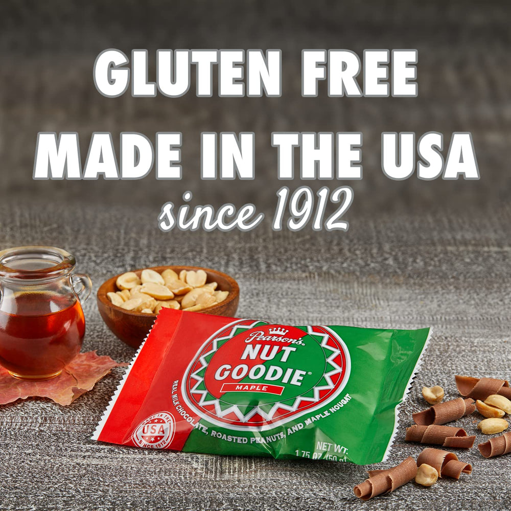 Pearson's Nut Goodie bar is individually wrapped, ideal for lunchboxes, offices, or gifts.