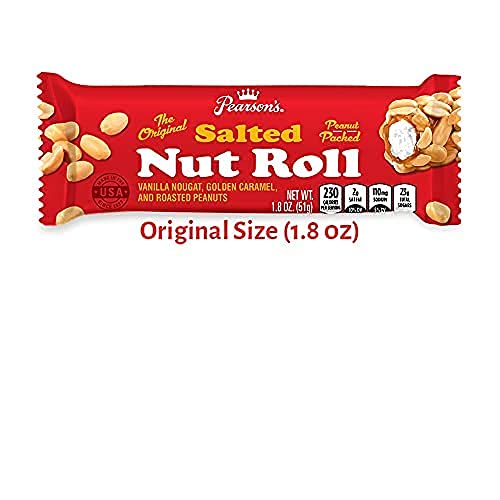 Pearson's Original Salted Nut Roll 24-bars pack, ready for gifting.