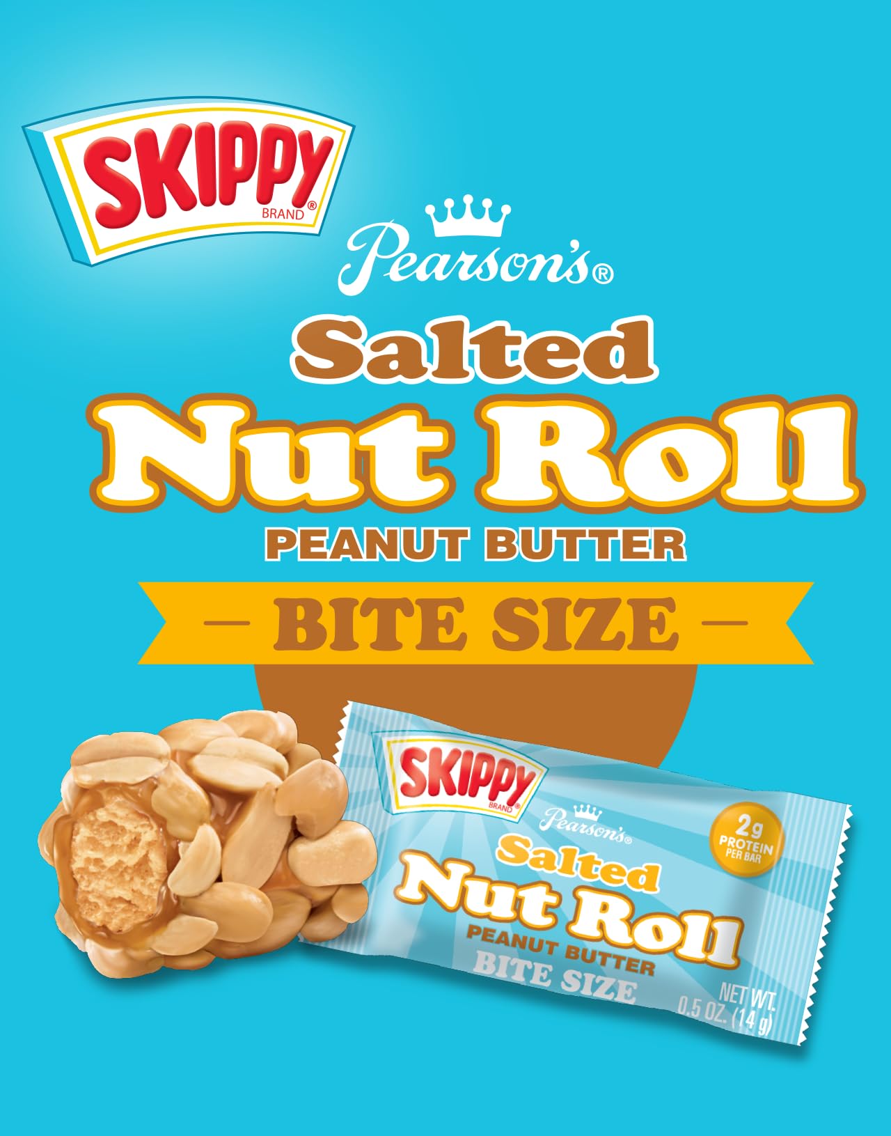 Pearson's SKIPPY bars are individually wrapped for easy sharing