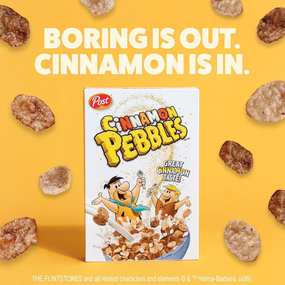 Pebbles Cinnamon gluten-free label on the box.