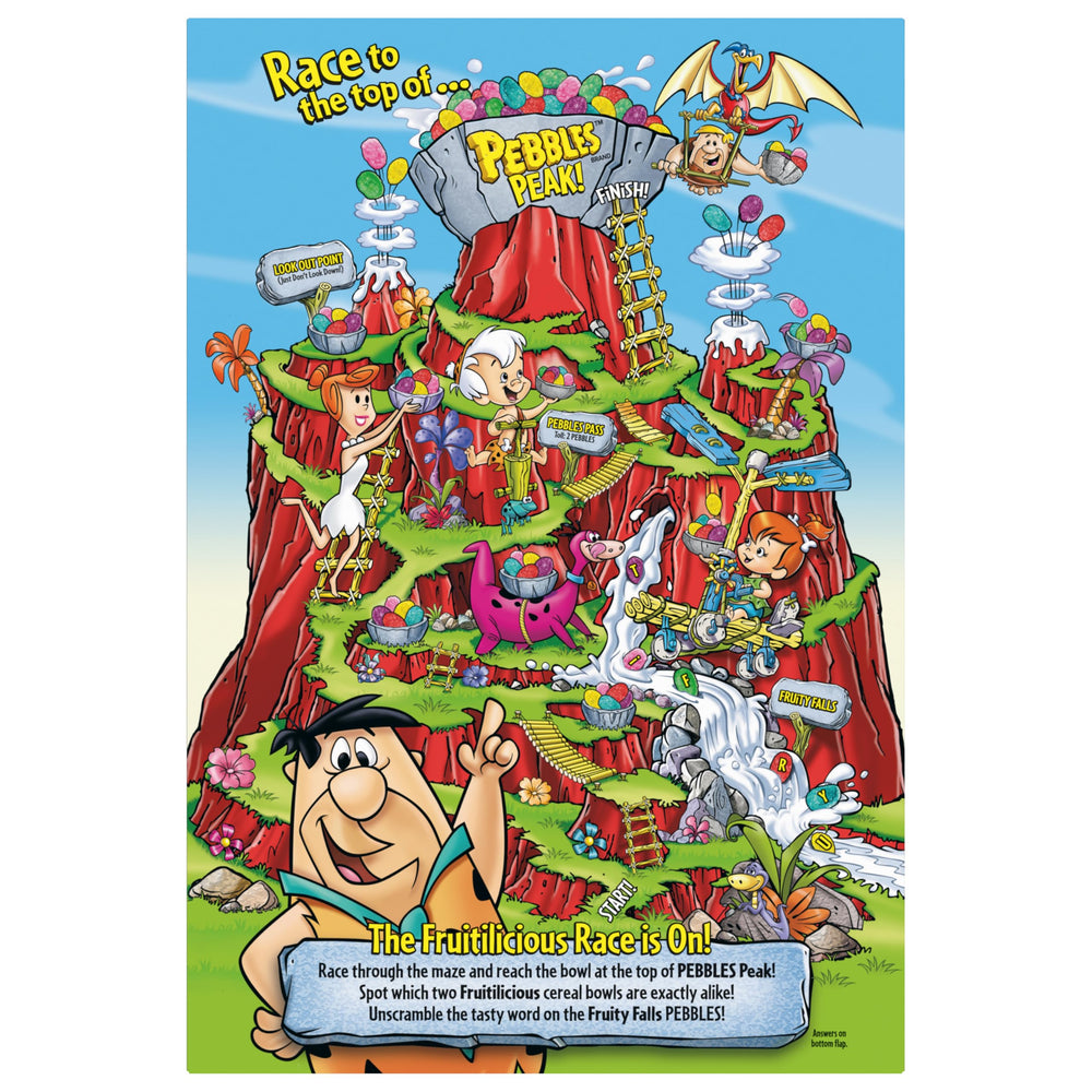 gluten-free Fruity PEBBLES ingredients and vibrant texture