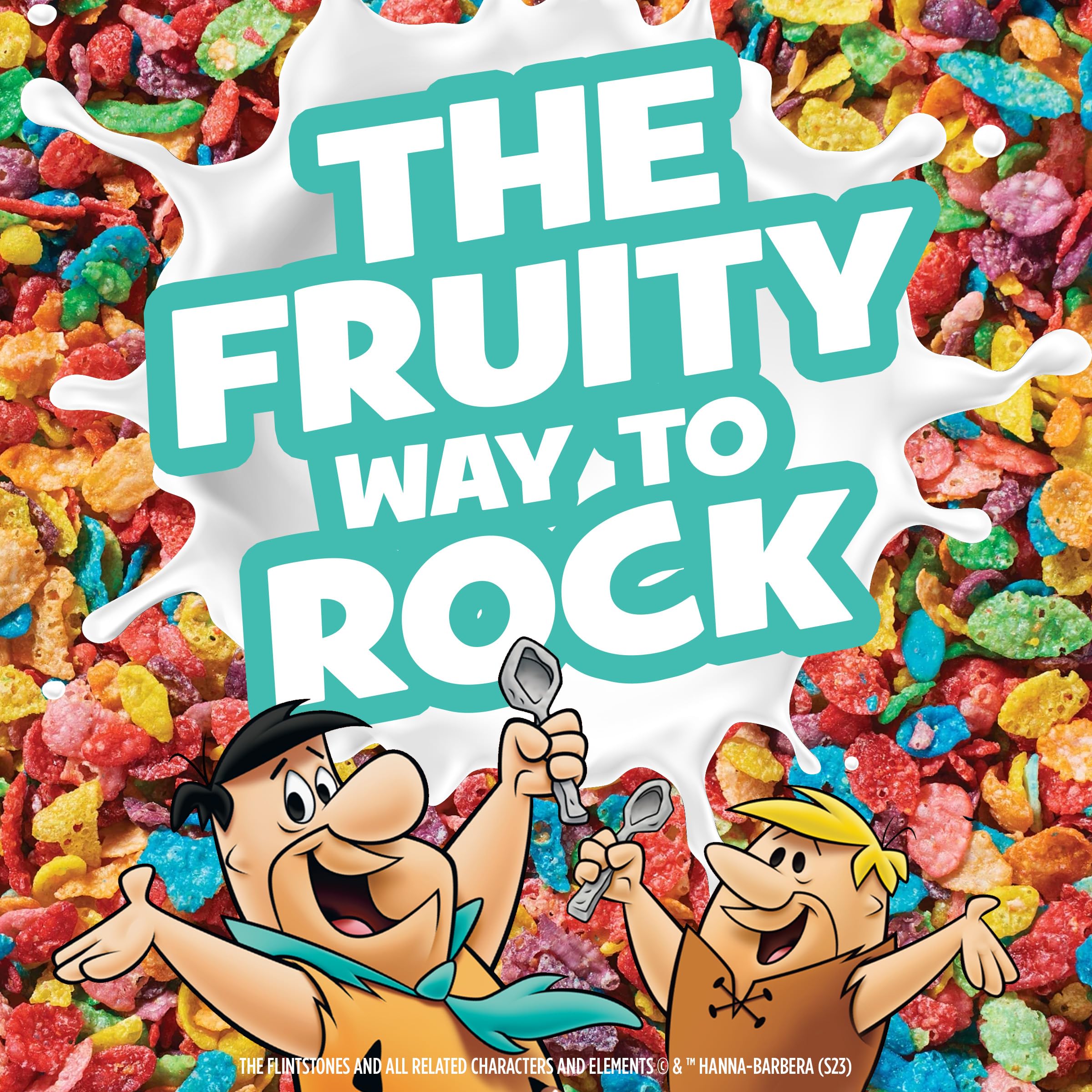 Kid-friendly Pebbles Fruity PEBBLES snack for imaginative play.