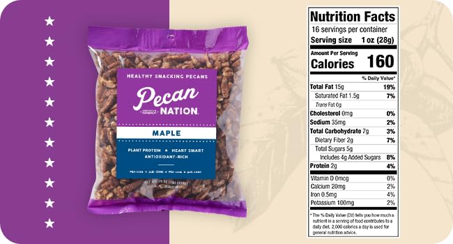 Pecan Nation maple pecans on salad add texture and flavor.