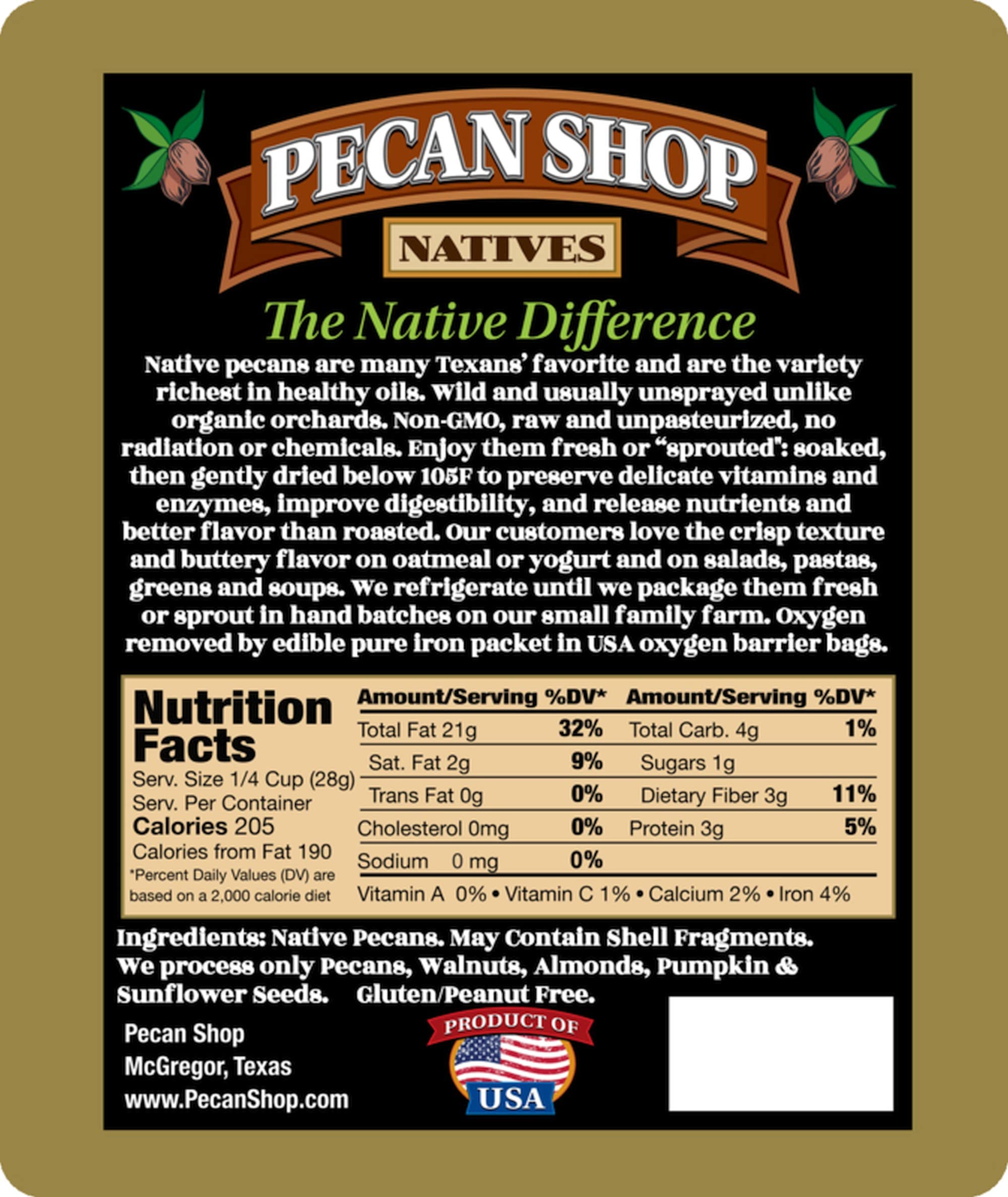 Pecan Shop crispy texan pecans from a family recipe