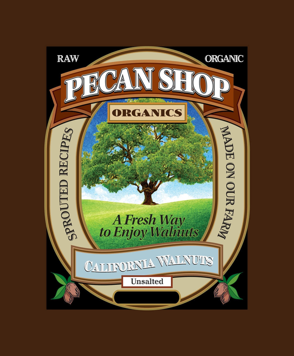Pecan Shop Sprouted California Walnuts snack-ideas—great for toppings and recipes