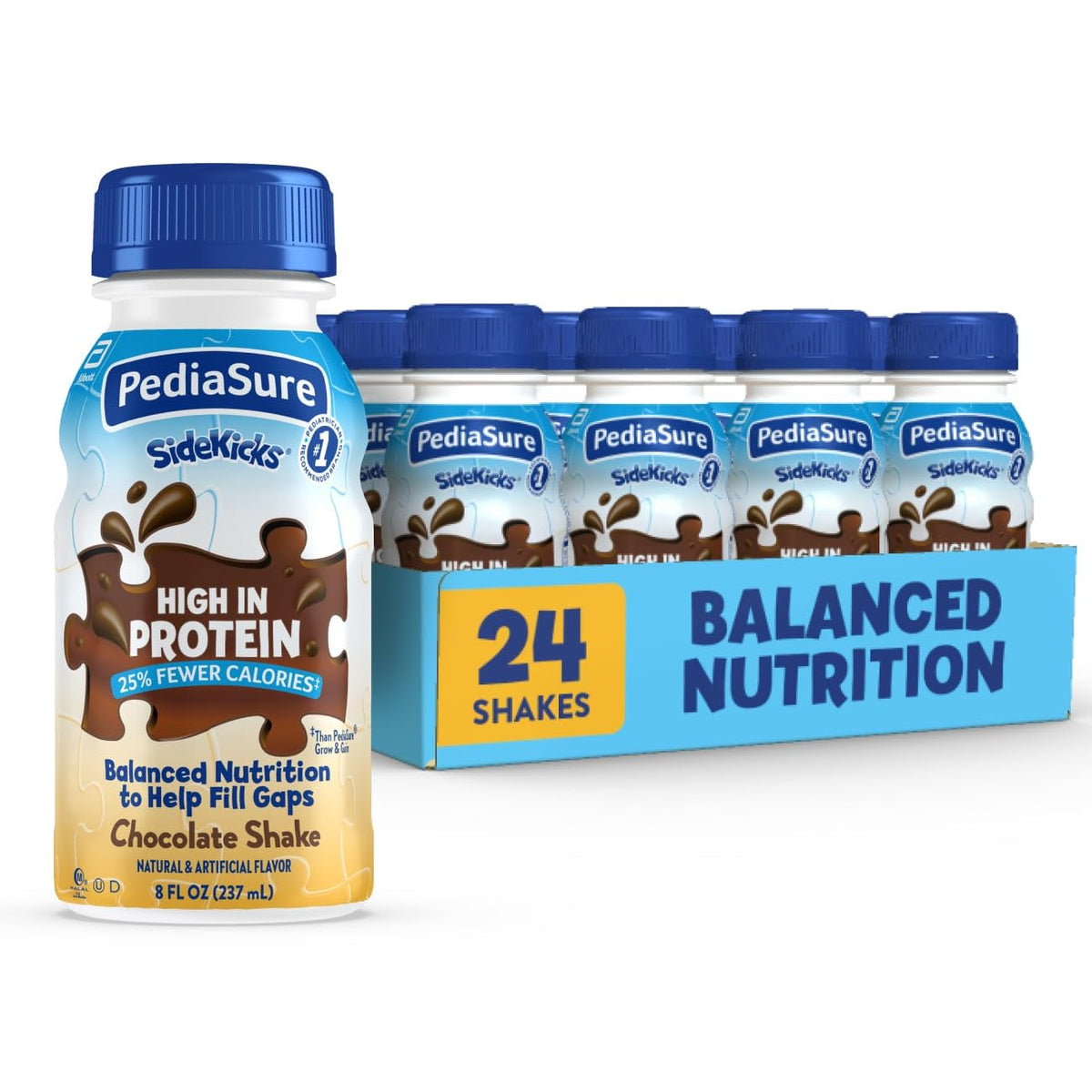 PediaSure SideKicks chocolate bottle provides a protein-rich daily option for kids.