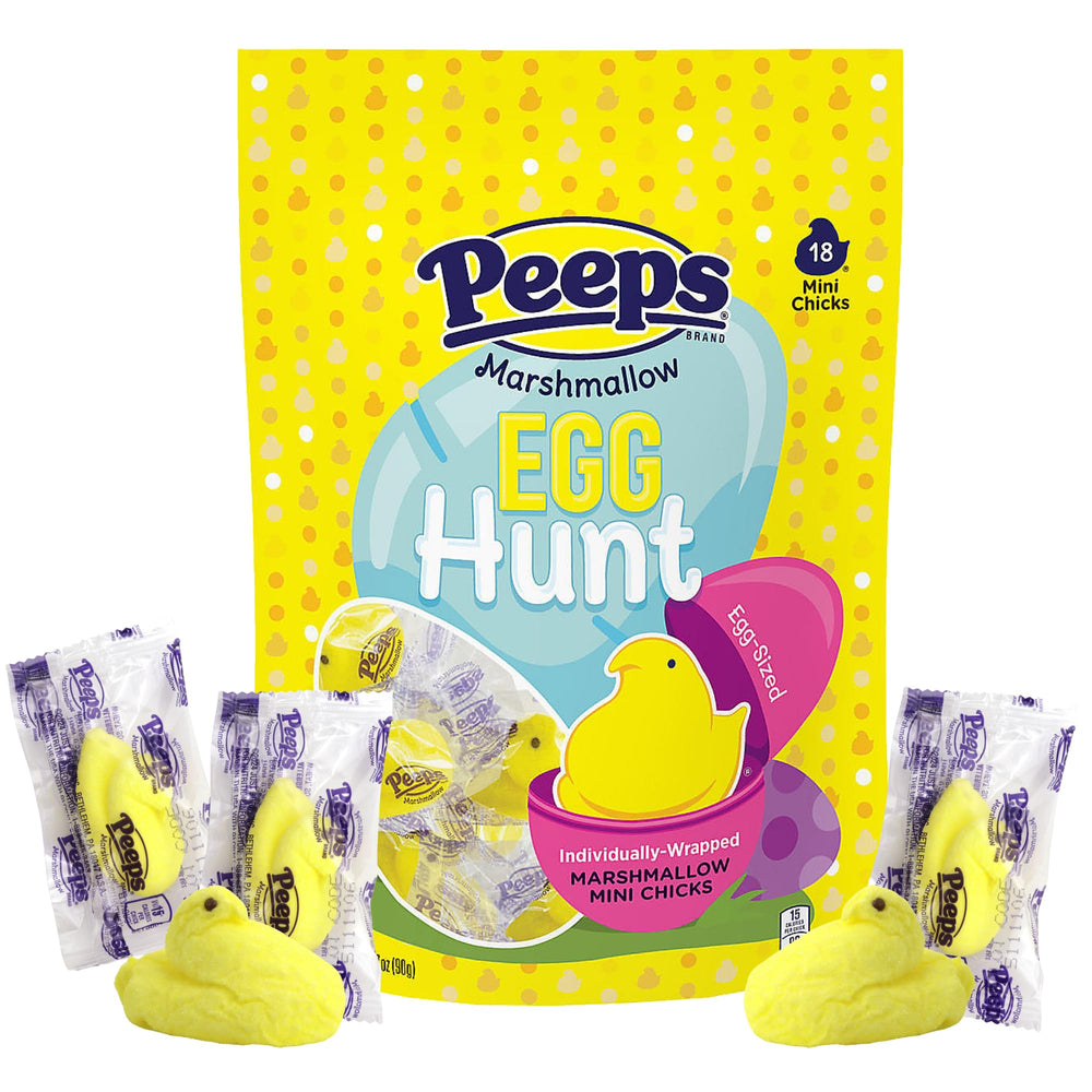 Individually wrapped Peeps candies stay fresh for sharing.