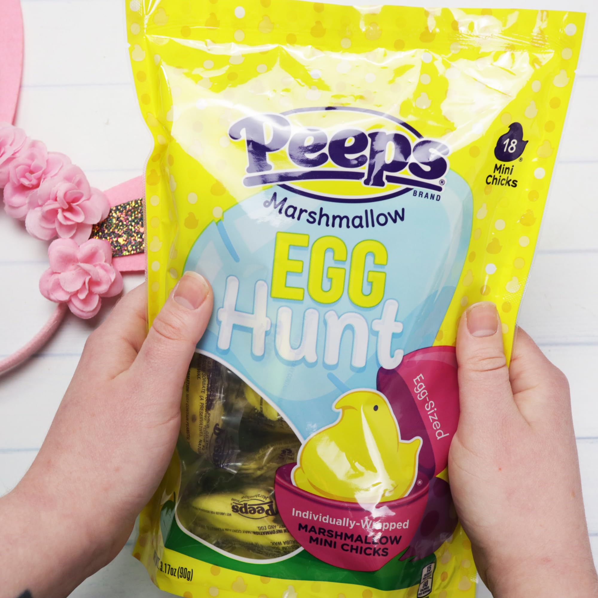 Bright festive design adds color to Easter egg hunts.