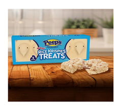 Peeps Chicks Rice Krispies flavor bite blends toasted marshmallow with cereal crunch for nostalgia.