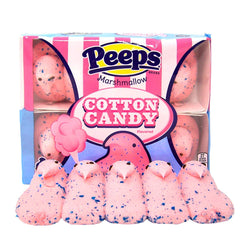 Peeps Easter Chicks pack shot showcasing cotton candy flavor for Easter baskets.
