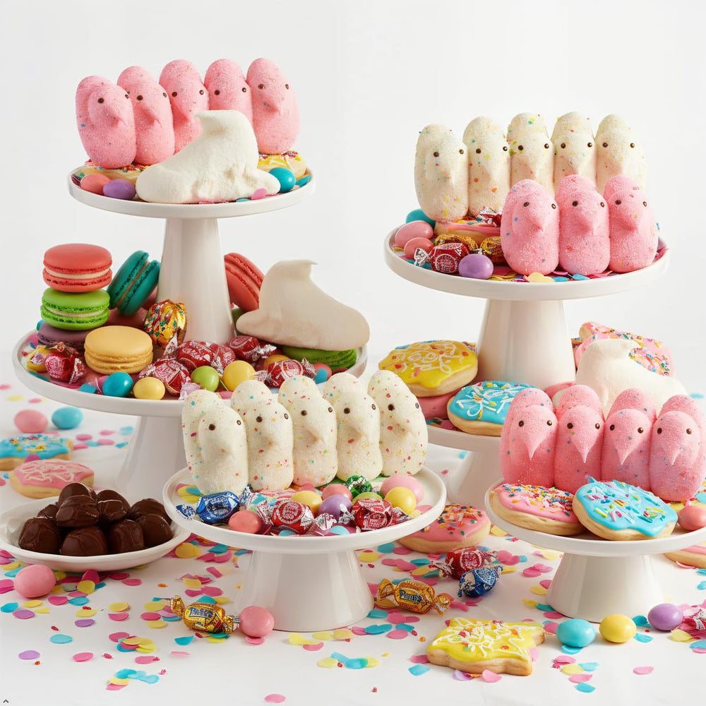 PEEPS Party Cake marshmallow chicks brighten Easter baskets and dessert bowls.