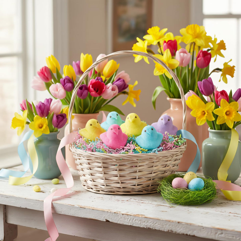 PEEPS Marshmallow Chicks purple pack, adds playful color to desserts and baskets