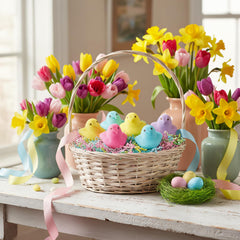 PEEPS Marshmallow Chicks purple pack, adds playful color to desserts and baskets