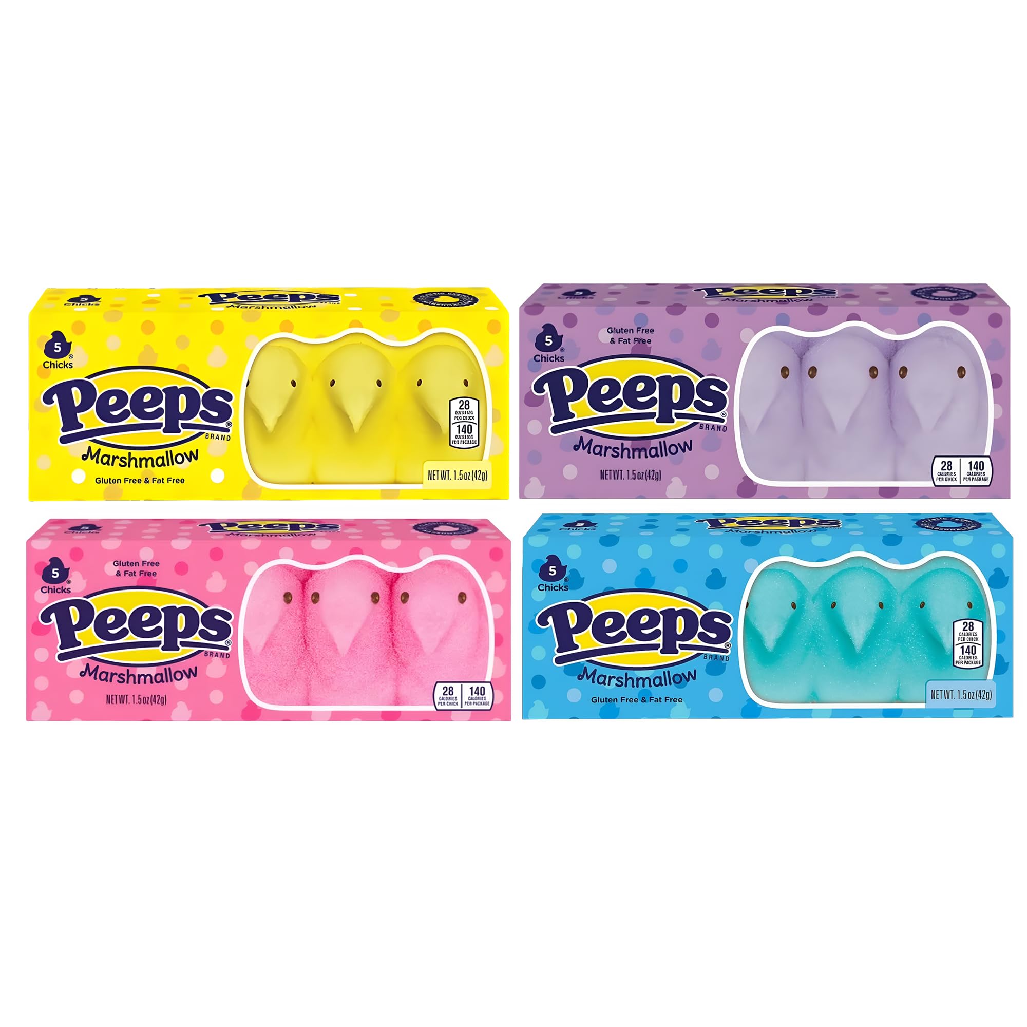 PEEPS Easter Marshmallow Chicks yellow pack, ideal for Easter baskets and festive treats