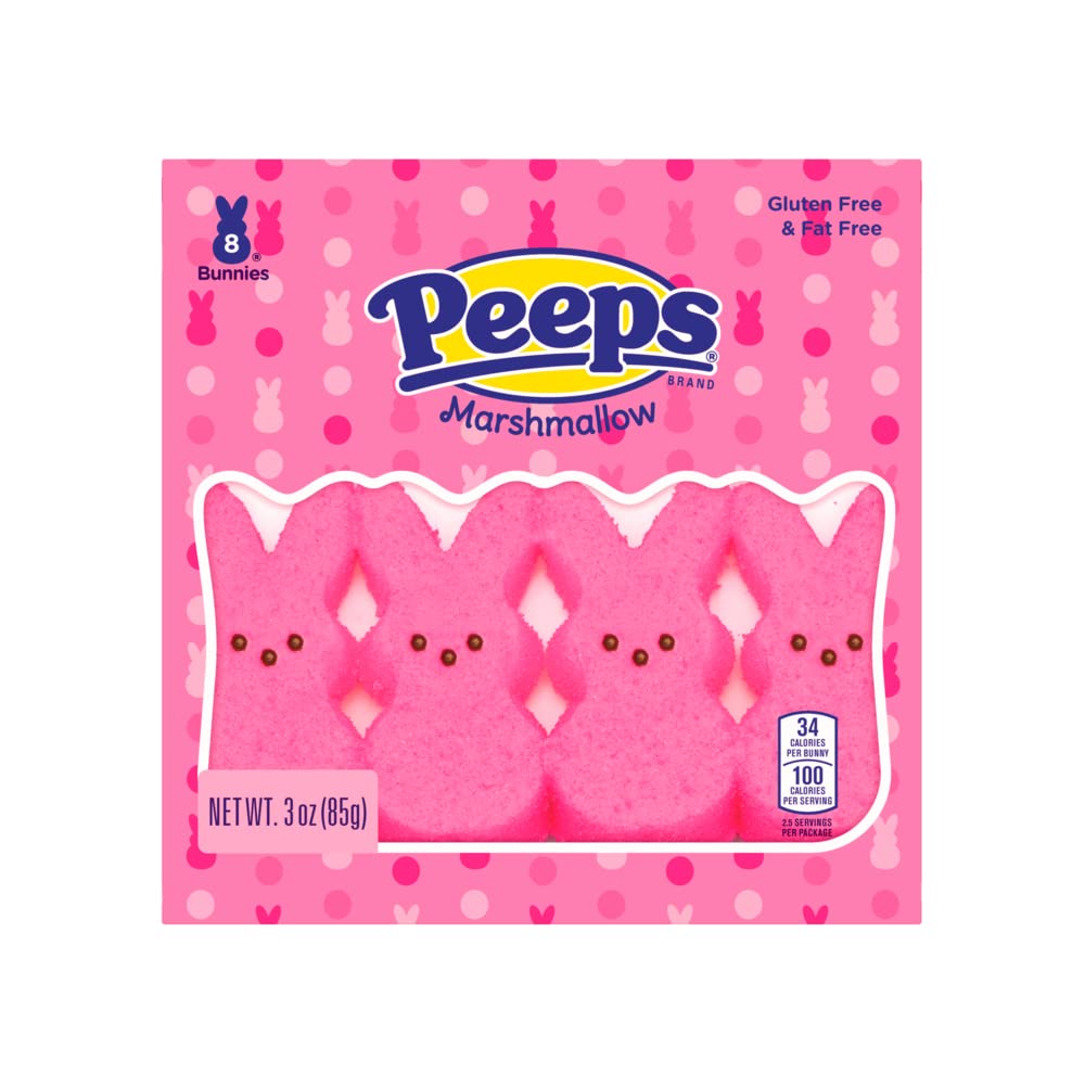 Peeps Easter pink marshmallow bunny bag ready for seasonal snacking and sharing.