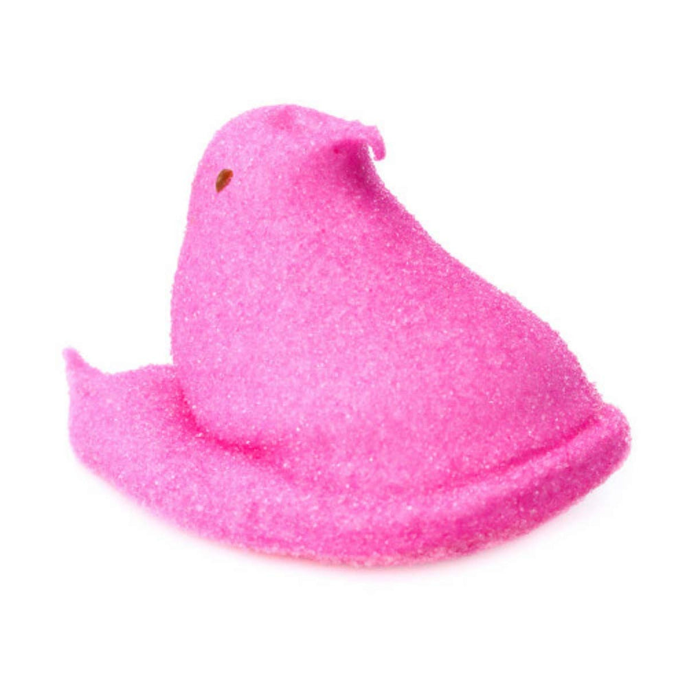 Peeps Pink Marshmallow Chicks open box presents party-ready treats.