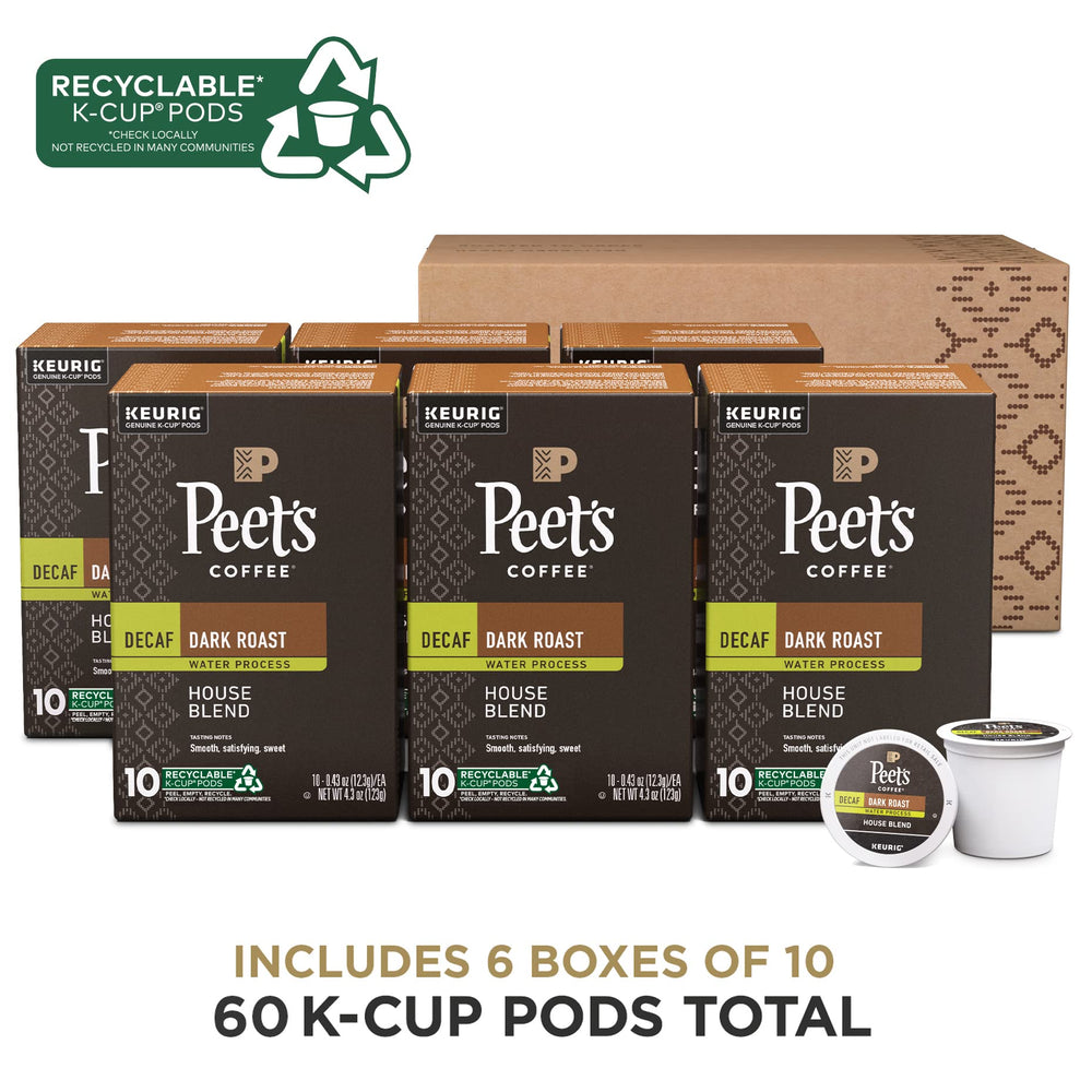 Peet's Arabica K-Cup coffee pods brew a rich, inviting cup.