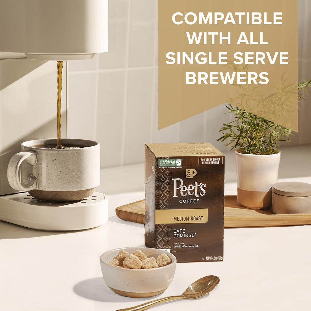 Peet's Arabica pods compatible with all single-serve brewers