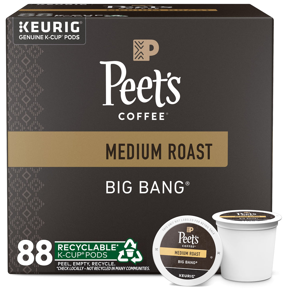 Peet's Big Bang four-box set with 88 K-Cups, ideal for weekly mornings.