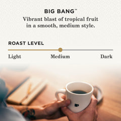 Peet's Big Bang Ethiopian Super Natural citrus aroma boosts mornings.