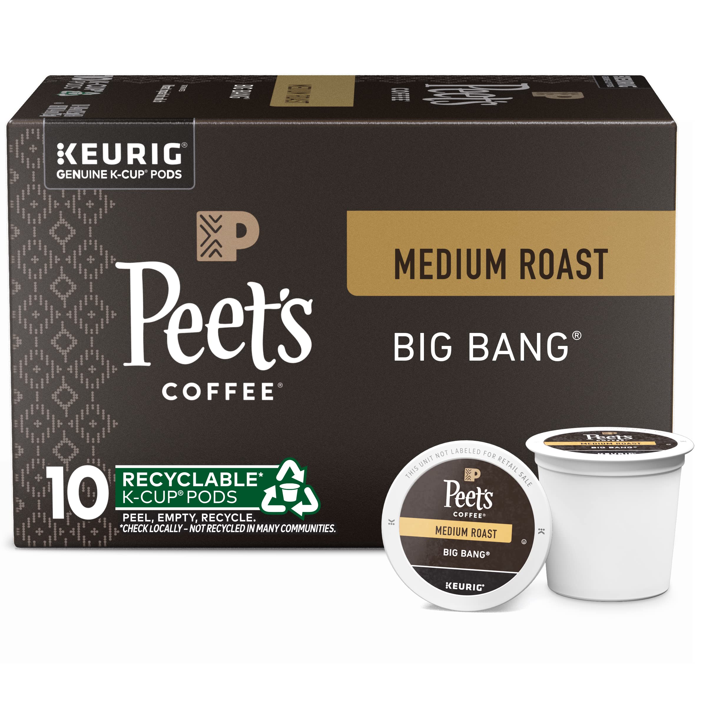 Peet's Big Bang pod box front view for Keurig brewers