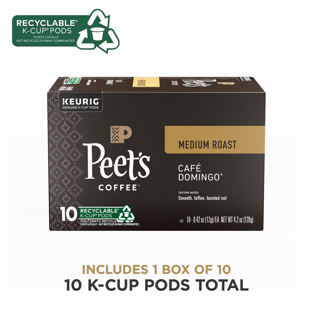 Peet's Coffee 100-percent-arabica-beans close-up showcases premium bean quality.