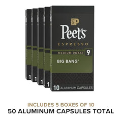 Peet's aluminum capsules sealed to preserve aroma.