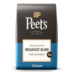 Peet's Breakfast Blend bag front ready for daily brew