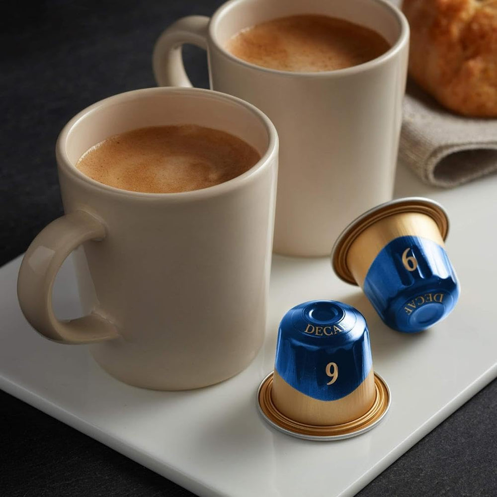 Creamy foam and balanced extraction from Peet's decaf espresso