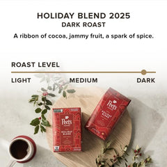 Peet's Coffee dark roast Keurig pods ready for quick single-serve brewing.