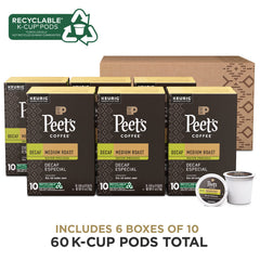Peet's Arabica beans close-up signaling premium quality and flavor potential.