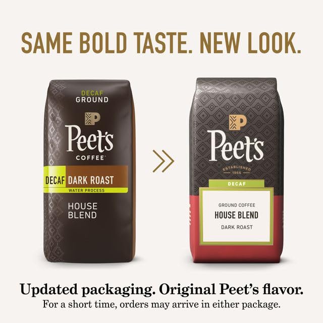 Grind size guide for Peet's Decaf House Blend for home brewing