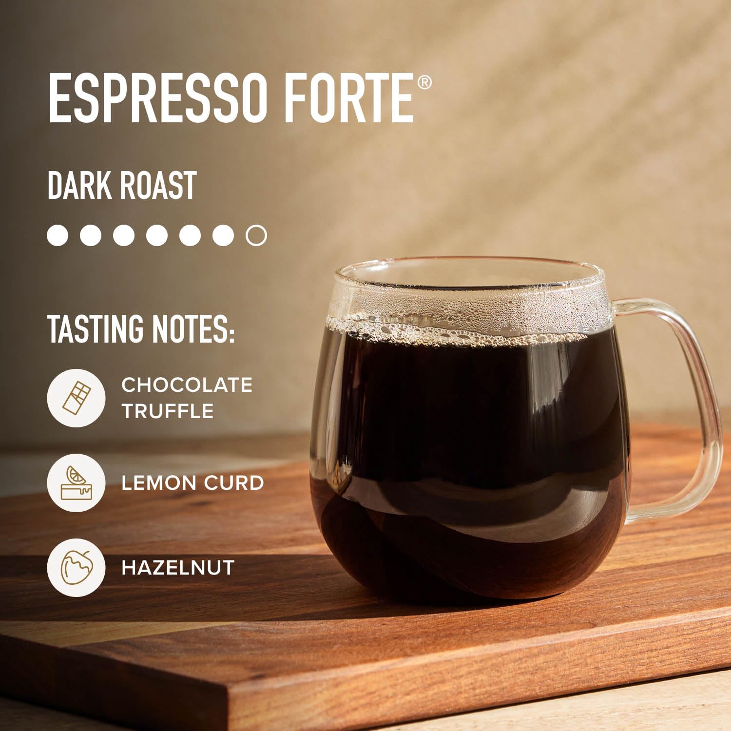 French press with coarse grind of Peet's Forte for smooth, chocolatey notes