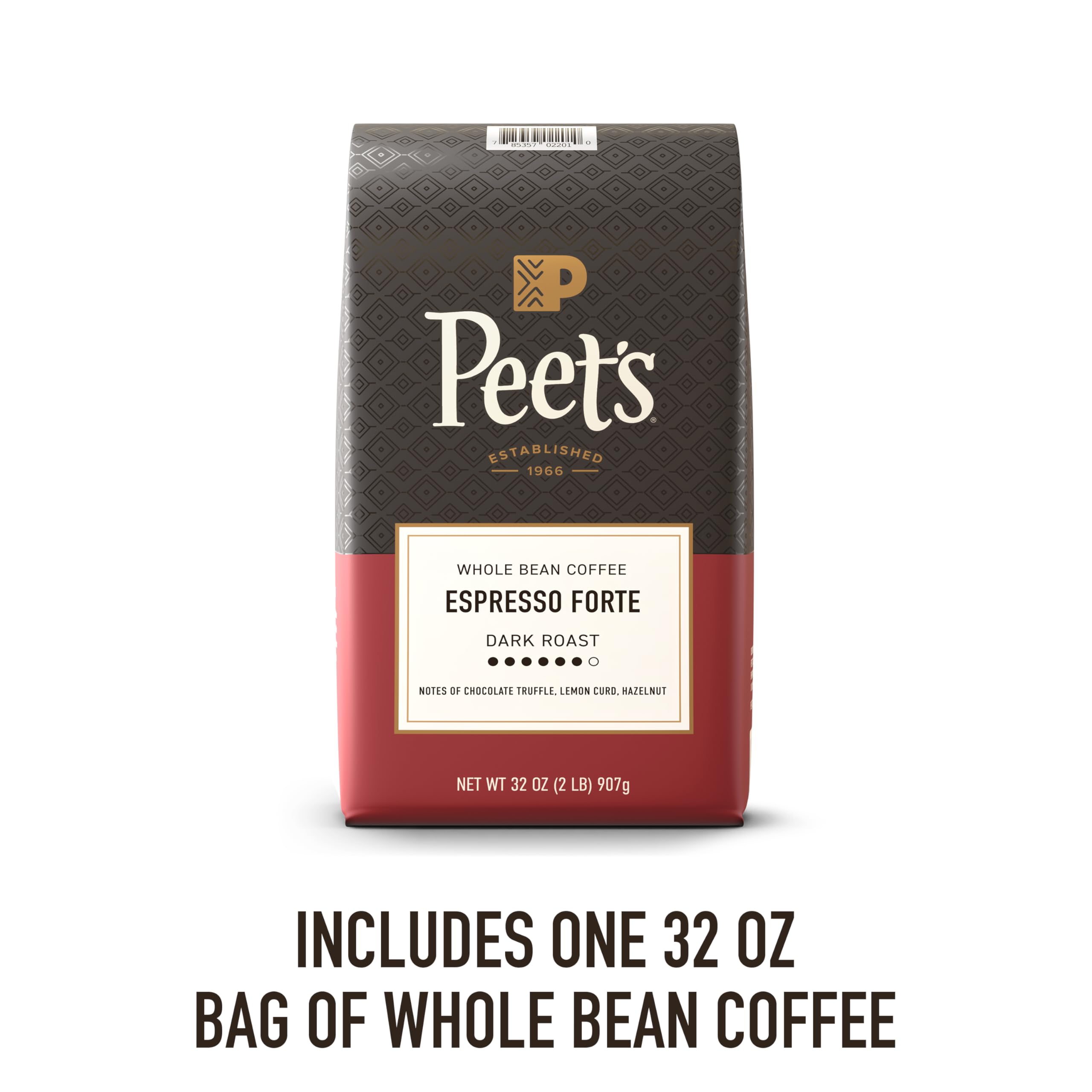 Grinding Peet's Espresso Forte beans reveals consistent texture for at-home espresso