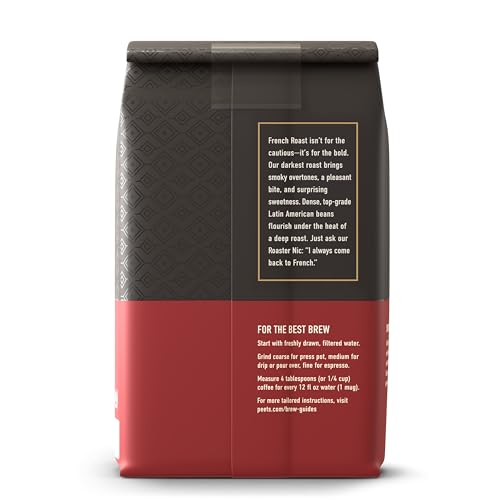 Coarse grind setup for cold brew with Peet's French Roast.