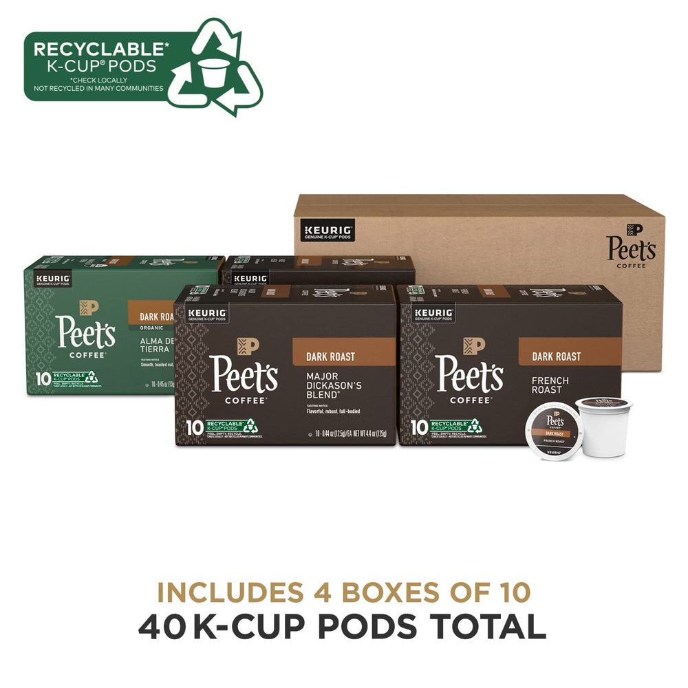 French Roast K-Cups image highlighting deep color and intense finish.