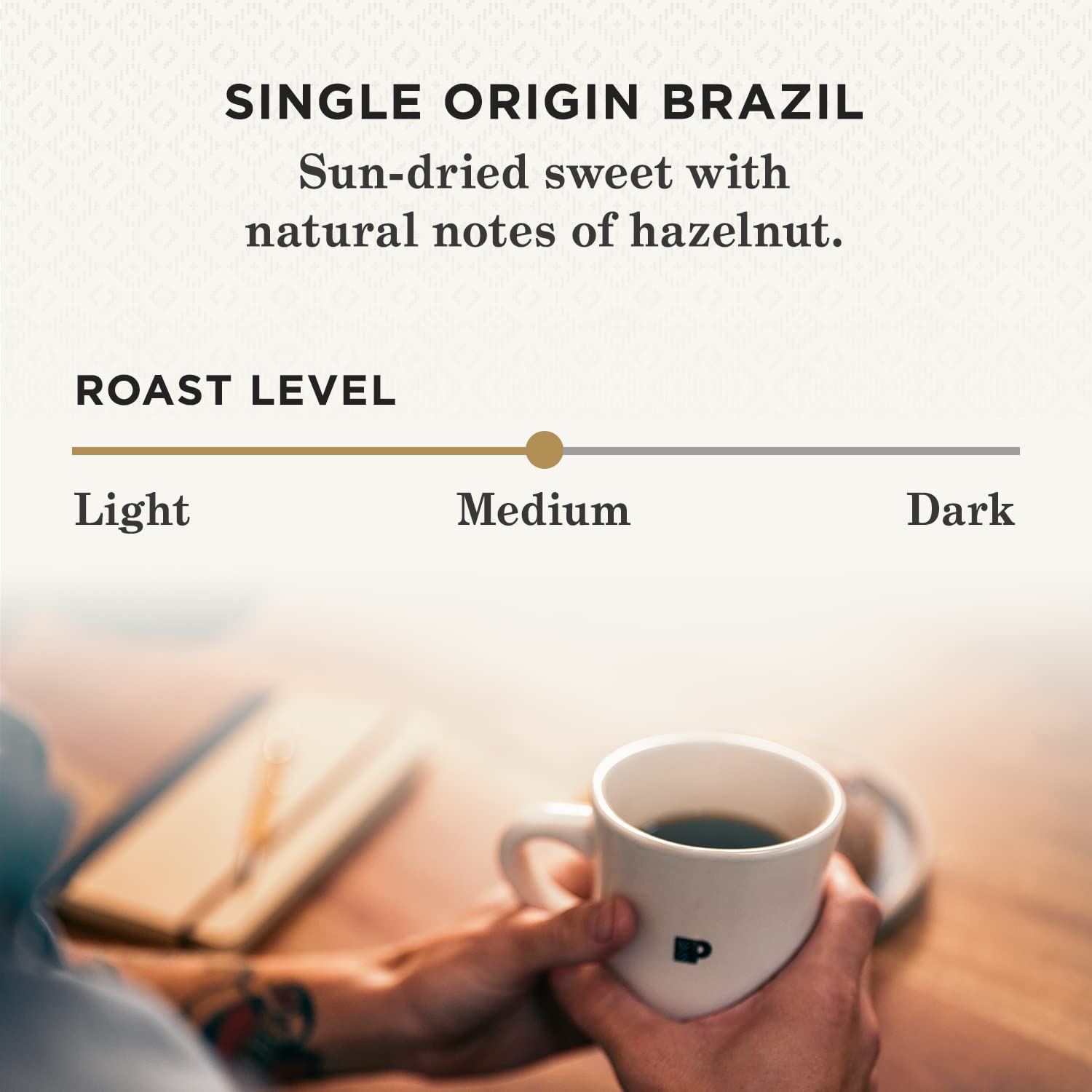 Peet's K-Cup pods show recyclable design for eco-friendly routines.