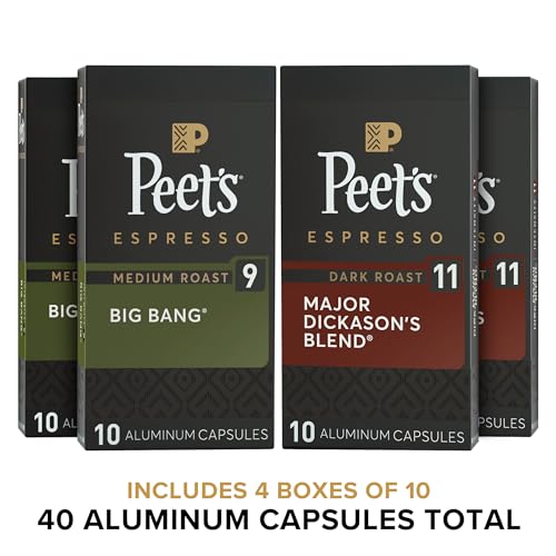 Peet's Major Dickason's dark roast capsules offer intense aroma